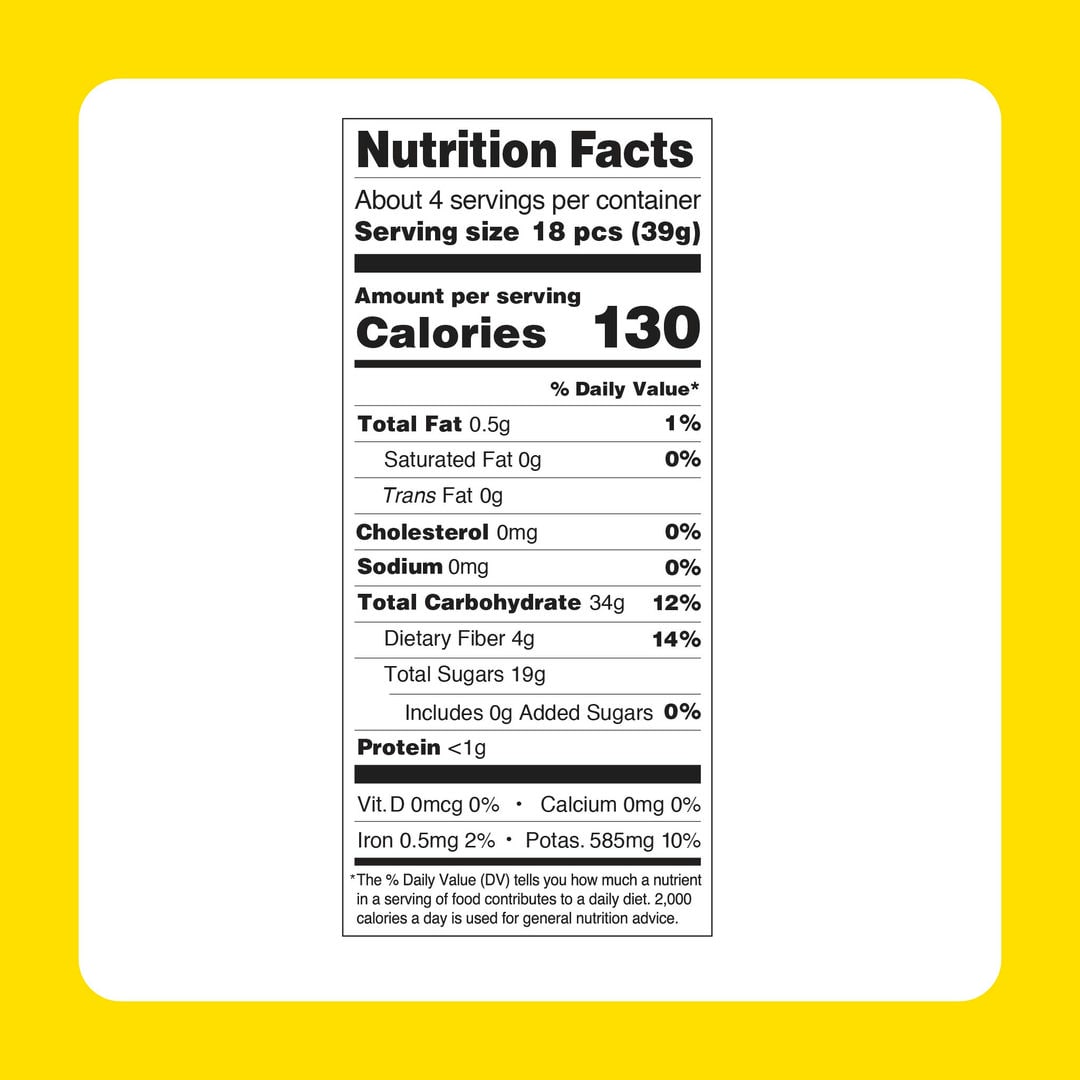 banana pack nutrition facts